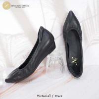 ราคา ทรงปกติ Zenachoo รองเท้าหนังแกะแท้ Victoria1 ส้นเตารีด ความสูง 1 นิ้ว (16940641964)