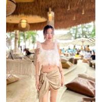 ราคา สายเดี่ยวขนฟรุ้งฟริ้ง ไปทะเล คาเฟ่ฟูมากอลังที่สุด (15582621751)