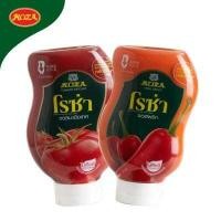 ราคา แพ็คคู่สุดคุ้ม โรซ่าซอสมะเขือเทศและซอสพริกขวดบีบ Roza Squeeze 250 g (15570755495)