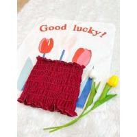 ราคา GoodLucky 62 เกาะอกสม็อค เสื้อครอปเกาะอก เสื้อไปทะเล (8924383135)