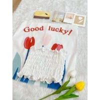 ราคา GoodLucky 62 เกาะอกสม็อค เสื้อครอปเกาะอก เสื้อไปทะเล (8924383139)