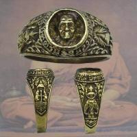 ราคา แหวนหลวงปู่ทวด วัดช้างให้ ปัตตานี เหยียบน้ำทะเลจืด ปู่ทวด เนื้อ ทองเหลือง (17310213951)