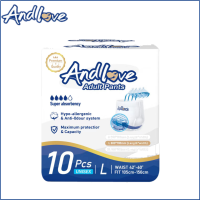 ราคา ซึมเร็วสุด ไม่รู้สึก ผ้าอ้อมผู้ใหญ่ Andlove ใช้ได้ทั้งชายหญิง ปลี่ยนง่าย L 4 Packs 40 Pcs adult diapers pants (15233076835)
