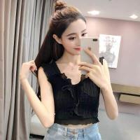 ราคา เสิ้อกล้ามไหมพรม สายเดี่ยว เสื้อไหมพรม สไตล์เกาหลีทรงเกาะอกเซ็กซี่ 364 (11764813285)