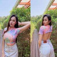 ราคา เสื้อครอปโชว์หลัง เสื้อครอปรูดข้าง เปิดหลัง เสื้อเว้าหลัง ผ้านิ่ม (13448862191)