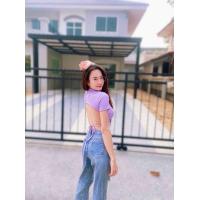 ราคา เสื้อครอปโชว์หลัง เสื้อครอปรูดข้าง เปิดหลัง เสื้อเว้าหลัง ผ้านิ่ม (13448862187)