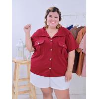 ราคา เสื้อโปโลสาวอวบ 2 แบบ มีเป๋า และแบบเรียบ เสื้อคอปกผญไซส์ใหญ่ เสื้อโปโลใส่ทำงานสำหรับสาวอ้วนบิ๊กไซส์ A277 A870 (18445818565)