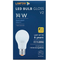 ราคา LAMPTAN LED Bulb Gloss V2 10 000 ชม หลอดไฟแอลอีดี 5W 7W 9W 11W 14Wขั้ว E27 แสงขาวdaylight แสงเหลืองwarm white (15257533786)