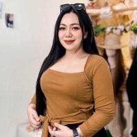 ราคา Plus size เสื้อสาวอวบทรงคอเหลี่ยมคล้องคอพันเอวสวย (15259224149)
