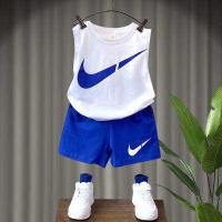 ราคา LANBAO ชุดเด็กผู้ชาย เสื้อกล้ามเด็กชาย ชุดเด็กชายเท่ๆ อายุ 3 12 ปี ชุดเสื้อกั๊กเด็กชายกางเกงขาสั้นแขนกุดหลวมกีฬาชุดสองชิ้น (15452294586)