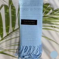 ราคา 2023 Thai Lanna Scarf ผ้าพันคอไทยสไตล์ล้านนา ผ้าพันคอผ้าฝ้ายสีพื้น ชายภู่ ผ้าเปลือกไหม สไตล์ล้านนา (14528473310)