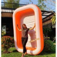 ราคา สระน้ำครอบครัว สระน้ำขนาดใหญ่ สระน้ำเป่าลม ขนาด 262 175 50 cm สระน้ำเด็ก (17962878078)