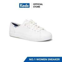 ราคา KEDS WH57559 รองเท้าผ้าใบหนัง แบบผูกเชือก รุ่น KICKSTART LEATHER สีขาว (656756681)