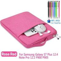 ราคา แท็บเล็ตกระเป๋าแท็บเล็ตสำหรับ Samsung Galaxy Tab S7 FE S7 Case 2021 2020 12 4นิ้วกระเป๋าถือสำหรับ Galaxy Tab S7 FE 5G (11526790922)