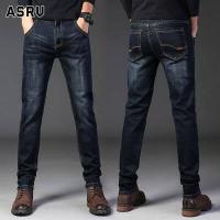 ราคา ASRV กางเกงสำหรับหน้าร้อนกางเกงยีนส์ยืด หลวมฤดูร้อนบางป่าเกาหลีสไตล์อินเทรนด์ยาวกางเกงสำหรับชายกางเกงยีนส์ชายกางเกงขายาวชายกางเกงวินเทจ (8313806275)