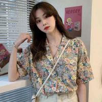 ราคา Myaistyle เสื้อเชิ้ตหญิง เสื้อเบลาส์ เสื้อ ผญ เสื้อ ผญแฟชั่น ลายดอกไม้ หลวม เกาหลี เสื้อไปทะเล 2023ใหม่ 040706 (13680250083)