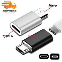 ราคา อะแดปเตอร์ หัวแปลง usb type c ไปเป็น หัว micro usb usb USB type c female to micro usb male adapter สำหรับ ชาร์จ สมาร์ทโฟน สีดำ ฺBlack (2489322912)