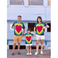 ราคา เสื้อมัดย้อม Set ครอบครัว เสื้อทีม เสื้อคู่ มีสีเยอะมาก (17963713809)
