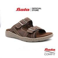 ราคา Bata MEN S COMFIT SLIDE รองเท้าแตะชาย แบบสวม เปิดส้น สีน้ำตาล รหัส 8614565 สีดำ รหัส 8616565 Mensandal Fashion SUMMER (6140252682)