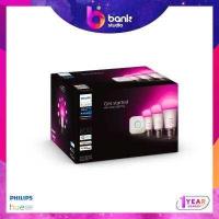 ราคา Philips Hue Starter Kit White And Color 7 5W 3 Pack หลอดไฟเปลี่ยนสีอัจฉริยะ 3 หลอด พร้อม Bridge (12491507313)