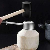 ราคา GREAT SHOP ที่เปิดมะพร้าว อุปกรณ์เจาะมะพร้าว สแตนเลสพร้อมค้อนทุบ ที่เจาะมะพร้าว Coconut Opener (17821594080)