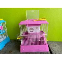 ราคา กรง 2 ชั้น กรงกระต่าย กรงเม่น กรงกระรอก กรงแฮมเตอร์ กรงเต่า เคลือบกันสนิม ขนาด 25x19x27 5 CM (9562027745)