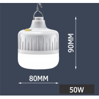 ราคา หลอดไฟ หลอดไฟตั้งแคมป์ LED 50W 100W 200W หลอดไฟพกพา หลอดไฟฉุกเฉิน แสงขาวหลอดไฟปิงปอง สว่างมาก ประหยัดไฟ 8 10hours (16180731909)