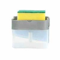 ราคา ที่กดน้ำยาล้างจาน ที่ใส่น้ำยาล้างจาน 2in1 พร้อมที่วางฟองน้ำ แค่ กด ปั้ม ล้าง ฟรีฟองน้ำล้างจาน (15707995852)