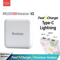ราคา Yoobao MG20Mini ฟรีซองกันน้ำ 20000mAh Fast Charge USB2 1A Super Mini Power Bank แบตเตอรี่สำรอง (17424880836)