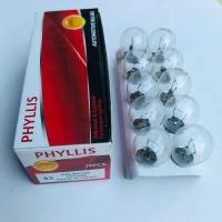 ราคา PHYLLIS 93 หลอดไฟท้ายรถยนต์ ไฟเลี้ยว ไฟถอย 12V 25W 1 ใส้ 10 หลอด (12567133756)