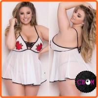 ราคา ชุดนอนไม่ได้นอน ไซด์ใหญ่L 3XL สาวอวบ กุหลาบสื่อรัก จีสติง ปักกุหลาบเรียบหรู เลื่อนขวาดูสินค้าจริง (12627037154)