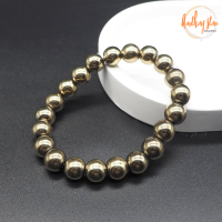 ราคา แร่ไพไรต์ เพชรหน้าทั่ง Pyrite แต่งสี กำไลหินมงคล หินดูดทรัพย์ หินเรียกเงิน หินสี หินมงคล กำไลหิน ไพไรต์ หินสีทอง by ออมทอง (16473120768)