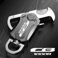 ราคา รถจักรยานยนต์รถจักรยานยนต์ Universal พวงกุญแจโลหะสำหรับ HONDA CB125R CB190SS CB250R CB300R CB400 CB500X CB650F CB650R CB1000 CB1000R CB1100 CB1300พวงกุญแจหนังและ Twine เย็บชายอุปกร (9211243130)