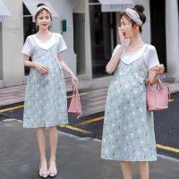 ราคา ชุดคลุมท้องแขนสั้น ชุดคลุมท้องเรียบหรู ชุดคลุมท้องสีสันสดใส เนื้อผ้าใชุดกระโปรงคุณแม่ ใส่ได้ทุกโอกาส ชุดคลุมท้อง (16280700676)