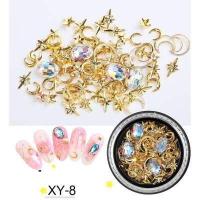 ราคา DIY เพชรติดเล็บ เพชรตกแต่งเล็บ สีเงิน สีทองแบบรวม เพชรแต่งเล็บ อะไหล่ติดเล็บ Nail (5054750546)