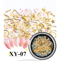 ราคา DIY เพชรติดเล็บ เพชรตกแต่งเล็บ สีเงิน สีทองแบบรวม เพชรแต่งเล็บ อะไหล่ติดเล็บ Nail (5054750545)