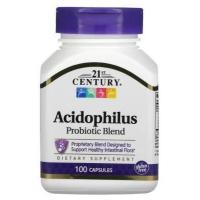 ราคา Acidophilus Probiotic Blend แอซิโดฟิลัส โพรไบโอติก พรีไบโอติก 100 150 capsules 21st Century (17905507859)