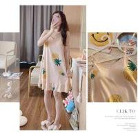 ราคา SMILE SHOP พร้อนส่ง ชุดนอนกระโปรง พิมลาย แฟชั่นเกาหลี สายเดี่ยว มีพร้อมผ้าปิดตา195 (7499841158)