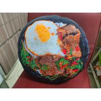 ราคา หมอนพิมพ์ลายกะเพราไข่ดาว ขนาด 50ซม หมอนอาหาร หมอนพิมพ์ลาย หมอนสุขภาพ หมอนใยสังเคราะห์ (17362477920)