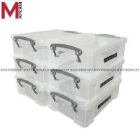 ราคา M KITCHEN กล่องพลาสติก พร้อมฝาปิด กล่องเก็บของ กล่องล็อค ลังพลาสติก กล่องพลาสติกอเนกประสงค์ วางซ้อนได้หลายชั้น 17024 (16706497598)
