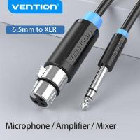 ราคา Vention สายไมล์โครโฟน สาย XLR jack Cable 6 5 มม ตัวผู้ไปเป็น XLR ตัวเมีย trs to xlr สายสัญญาณเสียง สายเบส เบส5สาย สายแจ็คกีต้าร์ ไมค์ ลวด สเตอริโอ สายไมค์ (12434560446)