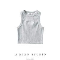 ราคา BANJEOLON เสื้อกล้ามหญิง Short embroidered vest sexy sleeveless slim fit strap BAN235 (17114075828)