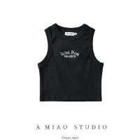 ราคา BANJEOLON เสื้อกล้ามหญิง Short embroidered vest sexy sleeveless slim fit strap BAN235 (17114075815)