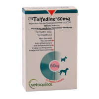 ราคา Tolfedine 60 mg ยาบรรเทาปวด ลดไข้สำหรับแมว และ สุนัขโดยเฉพาะ 1แผง บรรจุ 8 เม็ด (18739718210)