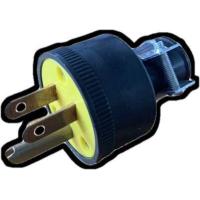 ราคา ปลั๊กตัวผู้ 2 ขาแบนขากลม ปลั๊กตัวผู้3ขา ปลั๊กเสียบ ปลั๊กยางดำ (10753651098)