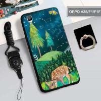 ราคา สำหรับ OPPO A35 F1 F1F 360 ป้องกันโทรศัพท์เคสซิลิโคนกันกระแทกเคสโทรศัพท์เคสโทรศัพท์สำหรับ OPPO A35 f1 F1F OPPO เคสโทรศัพท์ฟรี Lanyard ที่วางที่ตั้งแหวน (428953122)