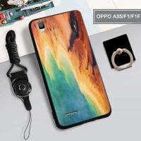 ราคา สำหรับ OPPO A35 F1 F1F 360 ป้องกันโทรศัพท์เคสซิลิโคนกันกระแทกเคสโทรศัพท์เคสโทรศัพท์สำหรับ OPPO A35 f1 F1F OPPO เคสโทรศัพท์ฟรี Lanyard ที่วางที่ตั้งแหวน (428953126)