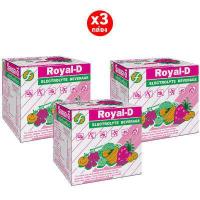 ราคา รอแยล ดี เกลือแร่ เครื่องดื่มเกลือแร่ชนิดผง รสผลไม้รวม สตอเบอร์รี่ องุ่น และส้ม 25 กรัม Royal D Electrolyte Beverage Powder 25g 10ซองx1กล่อง (11197190494)