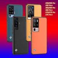 ราคา โทรศัพท์สำหรับ Vivo X50 X60 X70 Pro Plus 5G กรณียางนุ่มสำหรับ VIVO X70 X50 X60 Pro หนัง Textured Shell (11822205952)