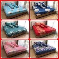 ราคา Bedsheet BKK ผ้าปูที่นอน มี3 5ฟุต 5ฟุต 6ฟุต Fitted Sheet King Queen Single Size รหัส168 (18712124629)
